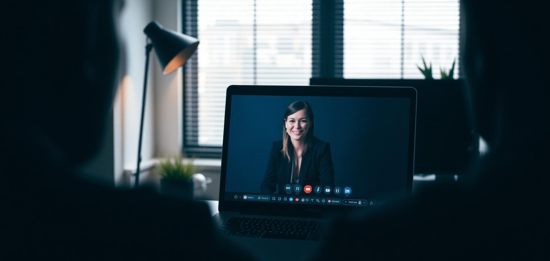 Founder on a one-on-one startup consulting video call